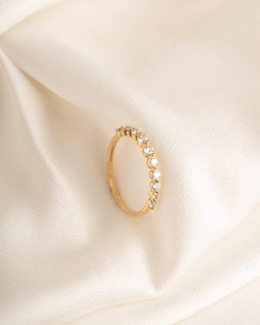 Medio Riviere Oro Amarillo 18K con Brillantes